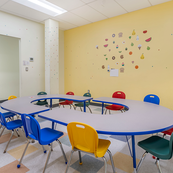 Sala de enseñanza en Columbia, MD Little Leaves Centro