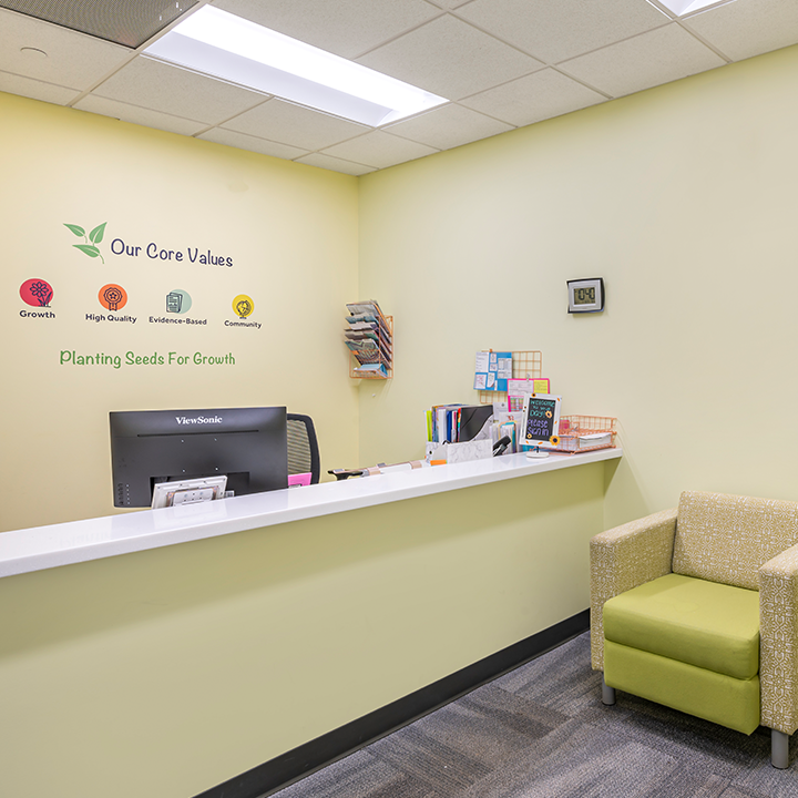 Front desk at Little Leaves Center